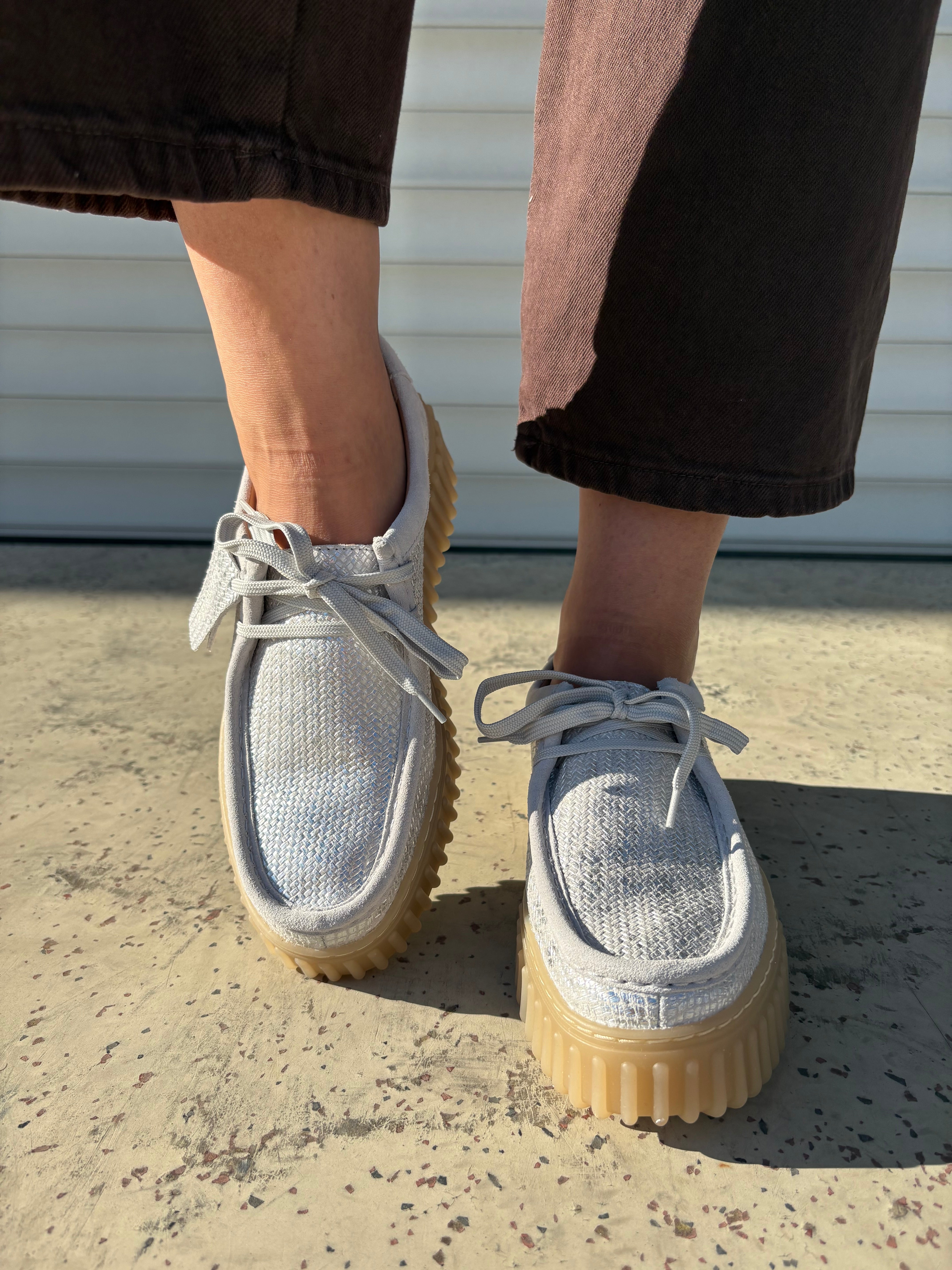 Clarks Schuhe Damen Silber