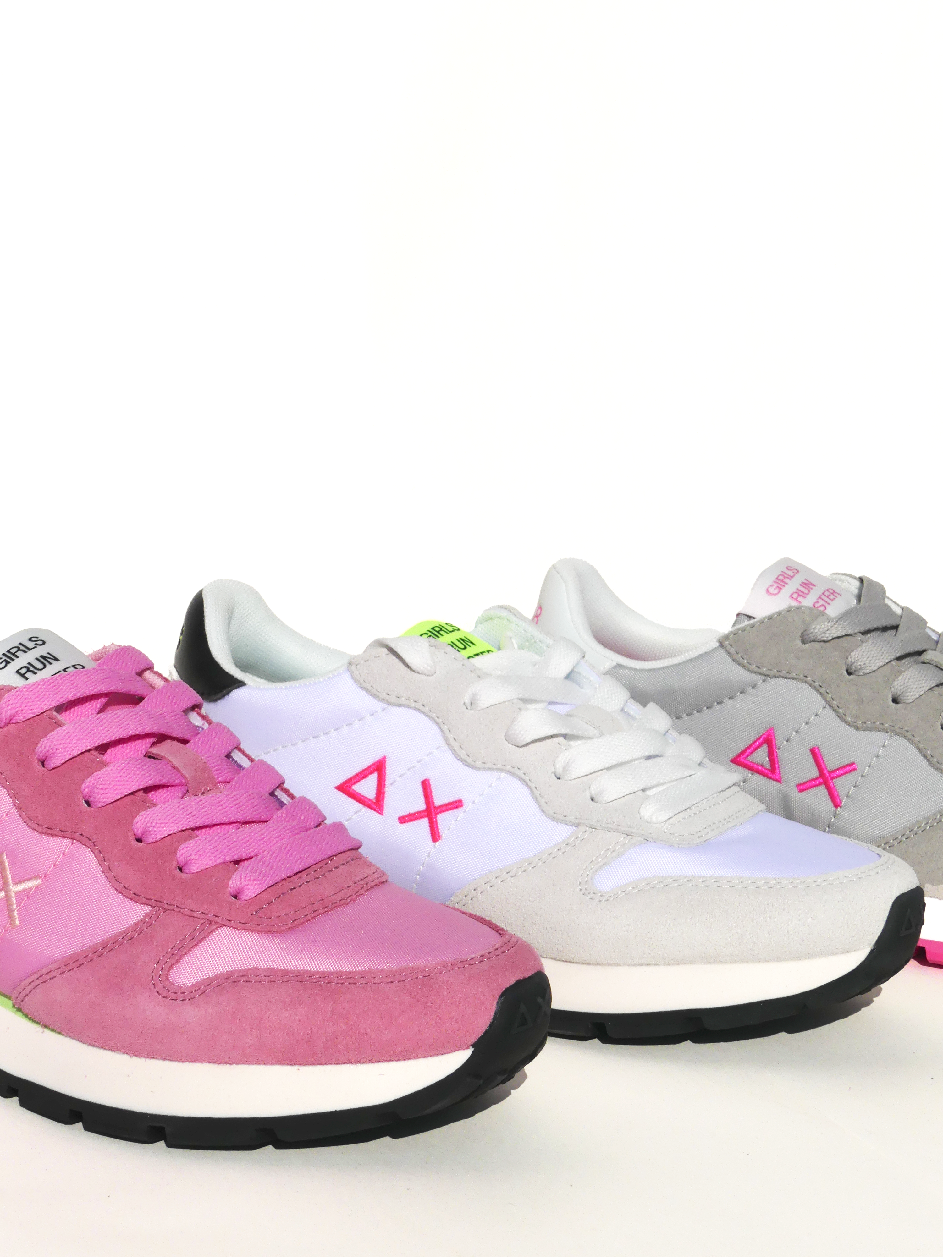 Sun68 Sneaker Pink, weiß und grau