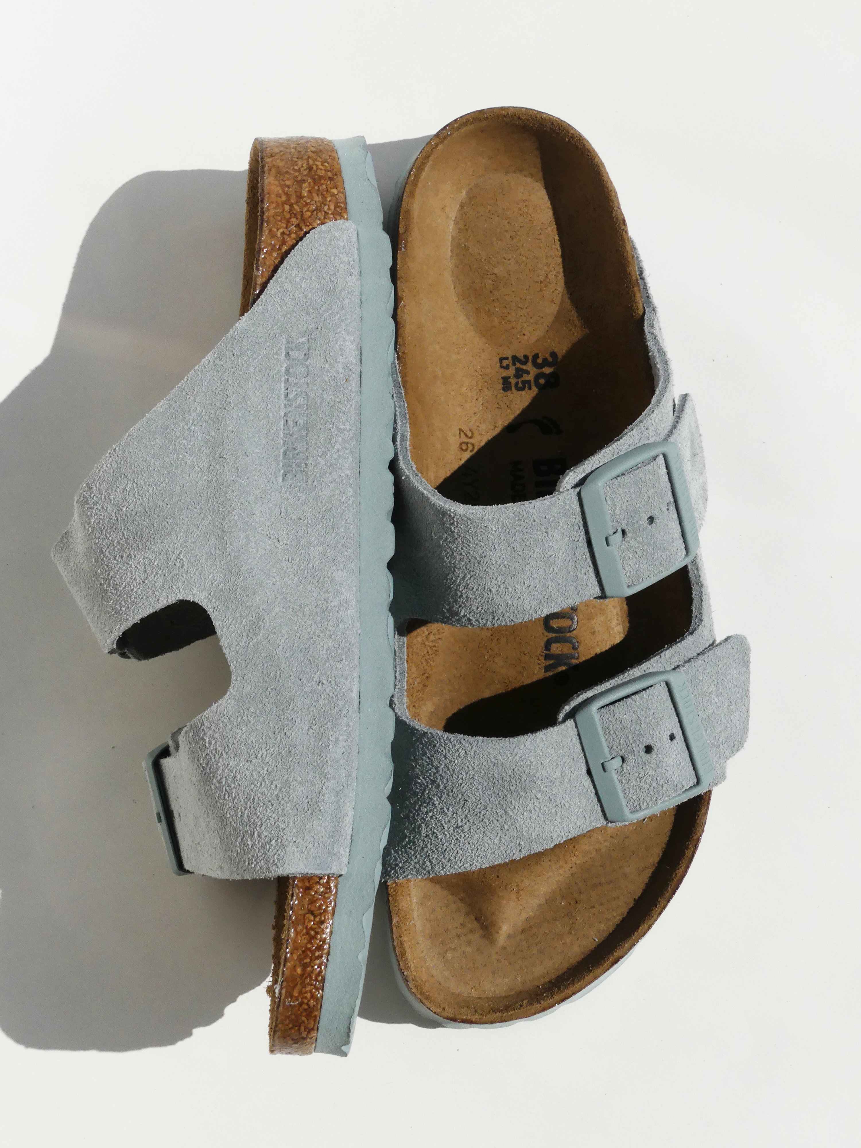 Birkenstock Damen Hellblau Wildleder