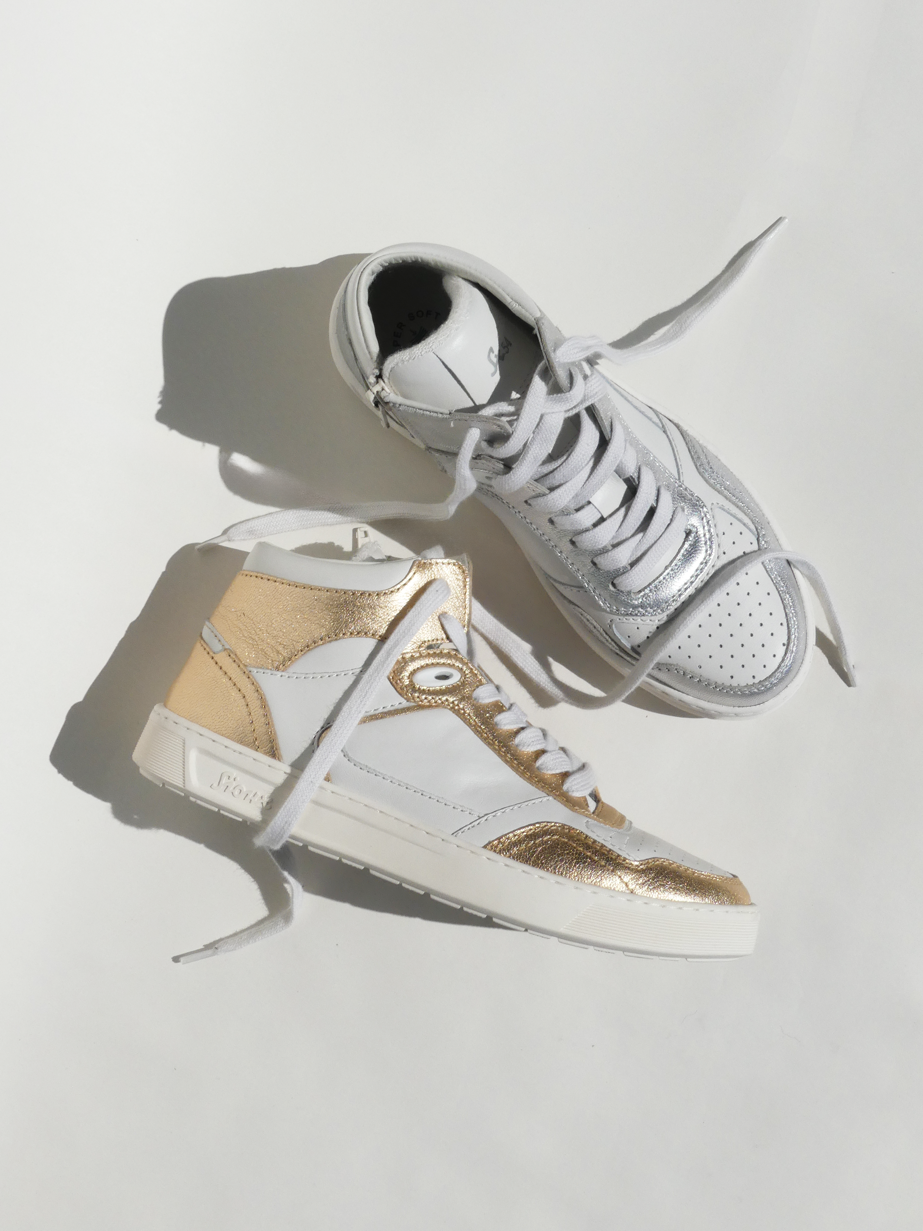 Hohe Sneaker gold silber Sioux Maite Kelly