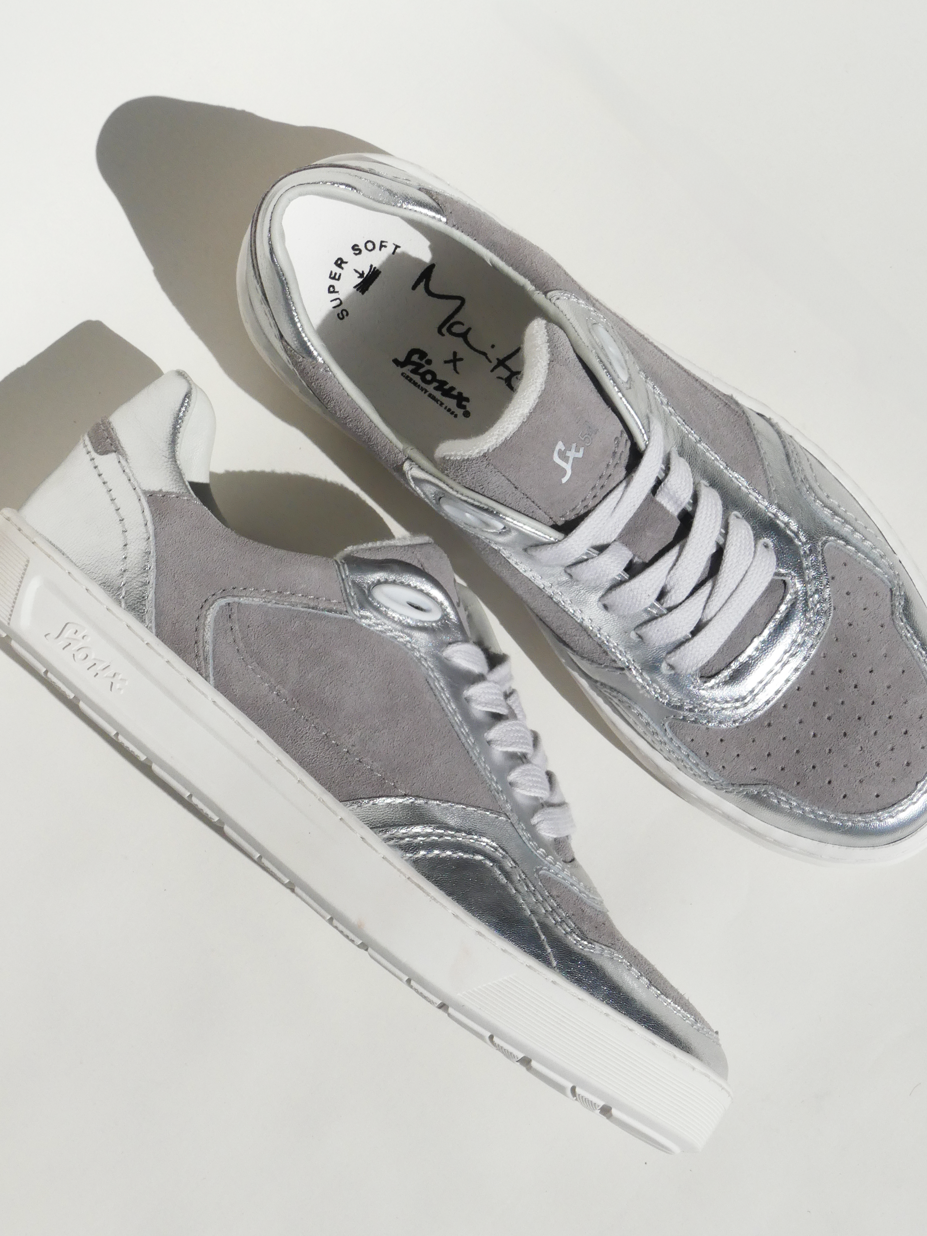 grau silberne Sneaker Sioux Maite Kelly